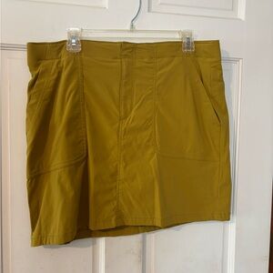 Eddie Bauer Mustard-Tan Utility Skort
